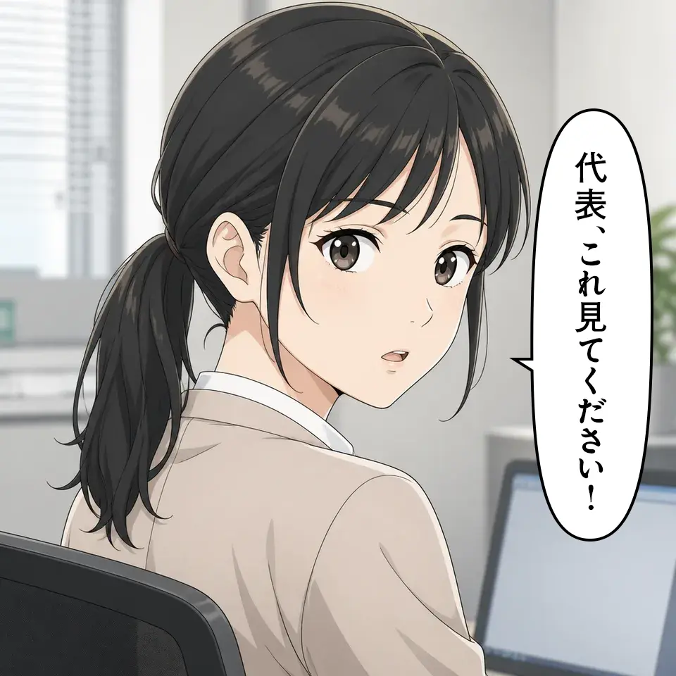 「代表、これ見てください!」
